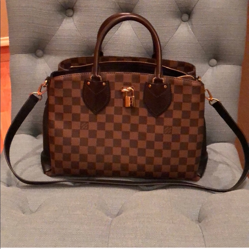 Lv NORMANDY NOIR DAMIER EBENE 2WAY BAG